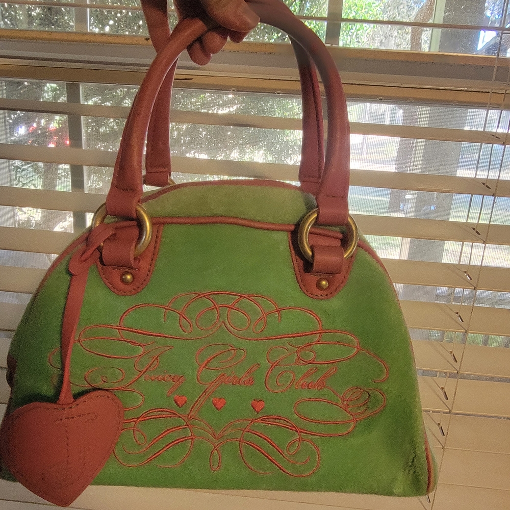 Vintage Green And Pink Juicy Couture Bag